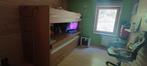 Lit mezzanine Belot 4 en 1/ bureau/ lit d ami/ tiroir, Ophalen, Hoogslaper, Eenpersoons, Minder dan 160 cm