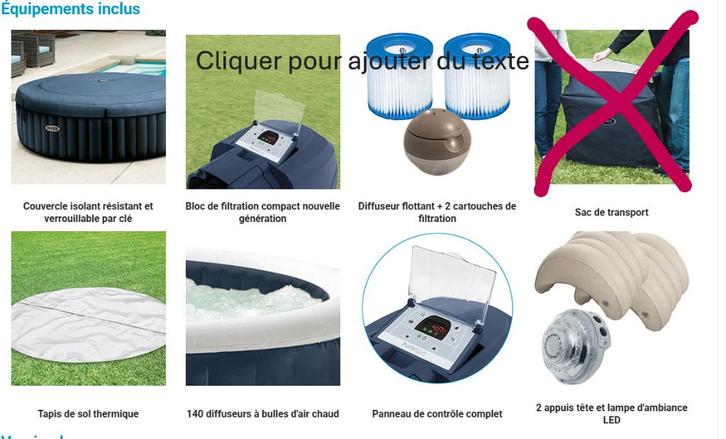 jacuzzi 04 places INTEX, Tuin en Terras, Bubbelbaden en Hottubs, Gebruikt, Opblaasbaar, Afdekzeil, Grondzeil, Filter, Pomp, Ophalen