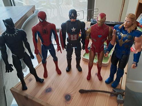 5 'marvel' superhelden., Kinderen en Baby's, Speelgoed | Actiefiguren, Zo goed als nieuw, Ophalen of Verzenden