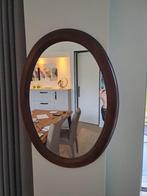ovalen spiegel met houten kader, Minder dan 100 cm, Minder dan 50 cm, Zo goed als nieuw, Ophalen