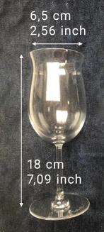 Val Saint Lambert - set van 2 kristallen glazen - 18 cm Hoog, Ophalen of Verzenden