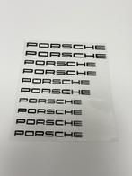 Porsche Sticker Set / Decals Zwart 10x Porsche Logo embleem, Ophalen of Verzenden