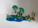 PLaymobil krokodillen in waterplas, Kinderen en Baby's, Speelgoed | Playmobil, Ophalen of Verzenden, Zo goed als nieuw, Complete set