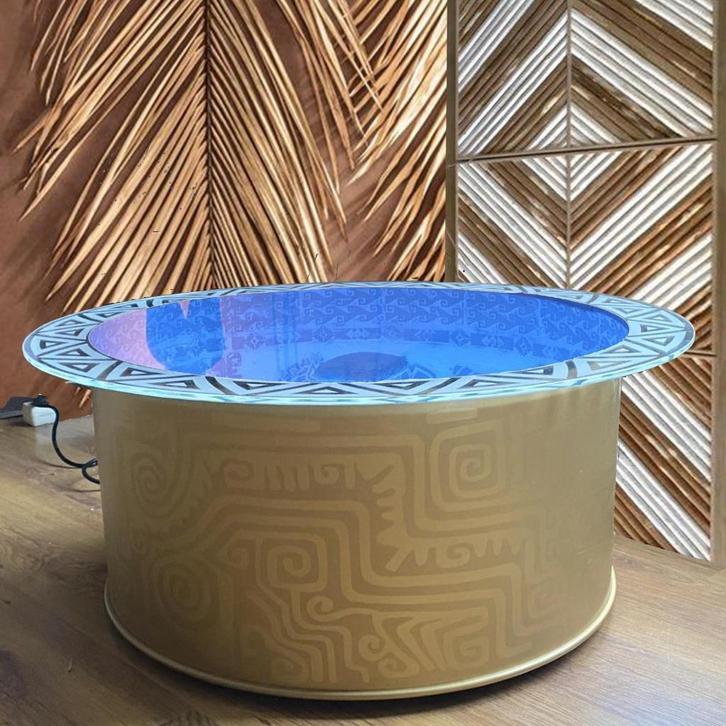 Table de salon Maya, miroir infini, Maison & Meubles, Tables | Tables de salon, Neuf, Verre, Métal, Enlèvement