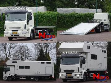 Iveco Eurocargo 12.250 AUT LEER CAM CAMPERUNIT TKM 31000, Auto's, Vrachtwagens, Euro 5, Achterwielaandrijving, Iveco, Wit
