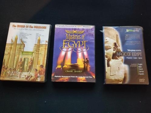 Lot de documentaires DVD sur l'Egypte, CD & DVD, DVD | Documentaires & Films pédagogiques, Comme neuf, Enlèvement ou Envoi