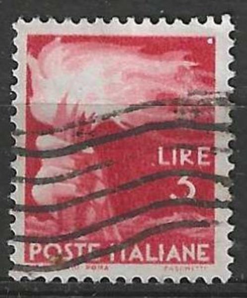 Italie 1945/1948 - Yvert 491 - Fakkel - 3 l. (ST), Postzegels en Munten, Postzegels | Europa | Italië, Gestempeld, Verzenden