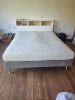 Boxspring, Ophalen, Gebruikt, Beige, Tweepersoons