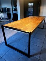 Industriële Mangohouten Eettafel, Ophalen, Gebruikt, 200 cm of meer, 50 tot 100 cm