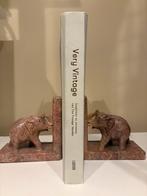 Vintage olifant boekensteunen - Made in India, Antiek en Kunst, Ophalen of Verzenden