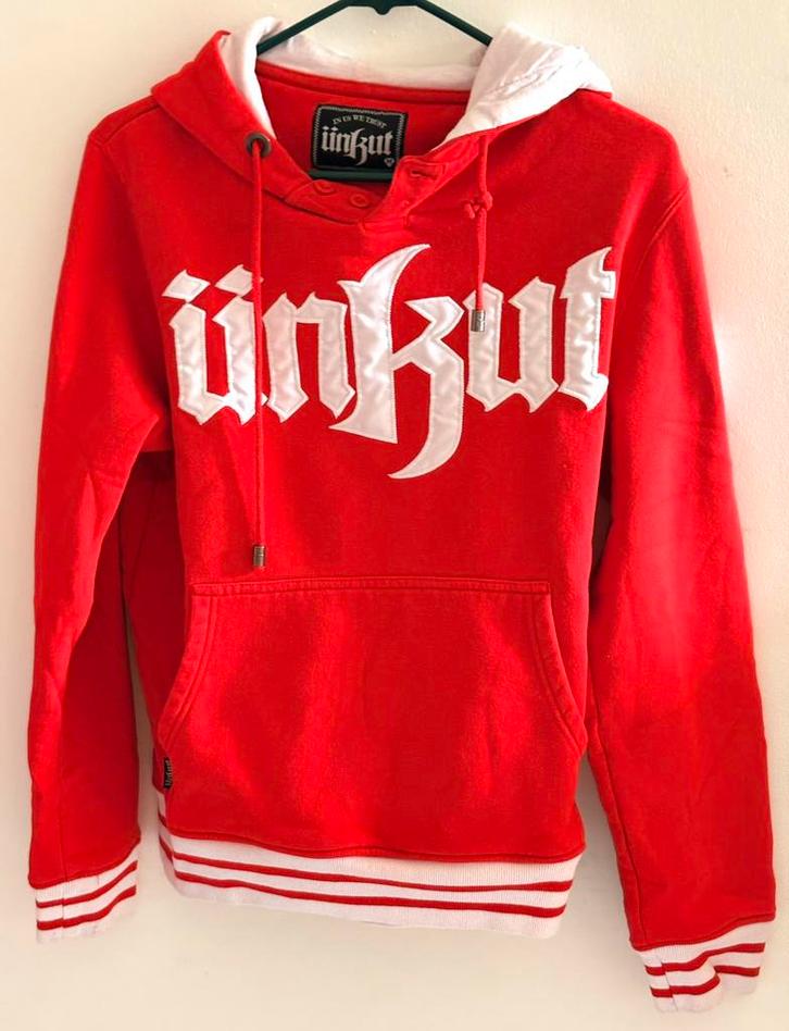UNKUTT-  Prachtige Sweat capuchon Rood - M - perfect, Kleding | Dames, Sportkleding, Zo goed als nieuw, Rood, Ophalen of Verzenden