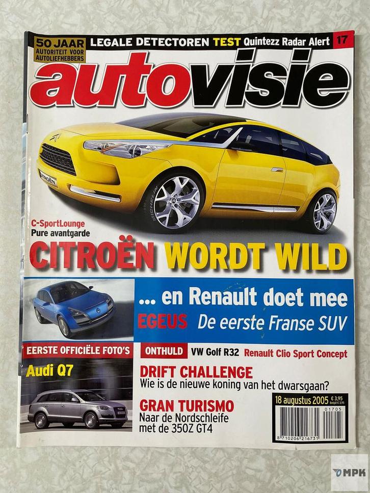 Autovisie 18 Augustus 2005 #17 Citroën C-SportLounge Audi Q7, Boeken, Auto's | Folders en Tijdschriften, Gelezen, Ophalen of Verzenden