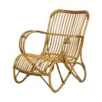 Vintage Rotan Loungestoel Fauteuil Rohé Noordwolde, Antiek en Kunst, Ophalen