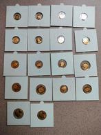 Reeks 18 gouden miniatuur munten België, Timbres & Monnaies, Monnaies | Belgique, Or, Enlèvement ou Envoi, Or