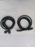 2 CABLE HDMI haute vitesse noir, Enlèvement, Neuf, Moins de 2 mètres, Câble HDMI