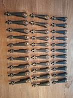 Antieke traploper klemmen – massief messing – set van 32, Ophalen, Gebruikt