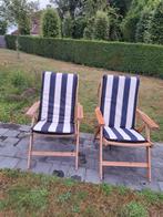 tuinzetel, Jardin & Terrasse, Chaises de jardin, Enlèvement, Comme neuf, Bois, Ajustable