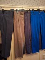 Set van 4 „Chino” broeken, grote en XL-maten,, Kleding | Heren, Broeken en Pantalons, Ophalen, Maat 52/54 (L), Blauw, Zo goed als nieuw