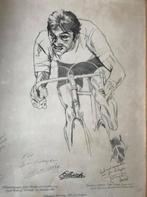 litho van Eddy Merckx door Jan Verheyden voor Louis Clicteur, Antiek en Kunst, Ophalen of Verzenden