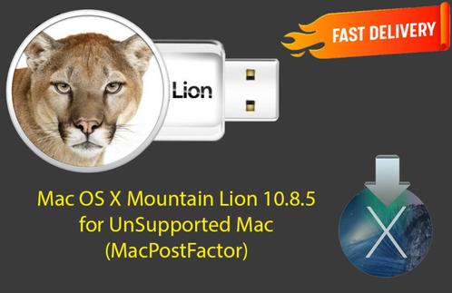 MacPostFactor 10.8.5+, Mac OSX Mountain Lion Ancient Mac, Informatique & Logiciels, Systèmes d'exploitation, Neuf, MacOS, Envoi