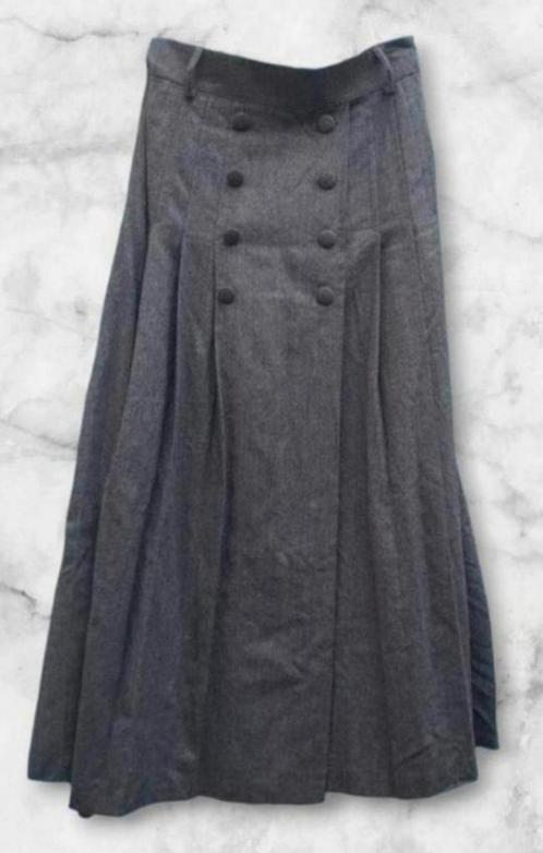 ✨️LADY H Lange Rok - Maat 38 - Uitstekende staat✨️, Kleding | Dames, Rokken, Zo goed als nieuw, Maat 38/40 (M), Grijs, Onder de knie