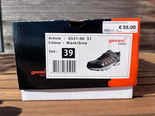 Veiligheidsschoenen dames Gevavi maat 39, Doe-het-zelf en Bouw, Veiligheidskleding, Zo goed als nieuw, Ophalen of Verzenden