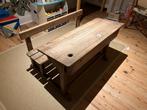 Mooi houten schoolbankje te koop, Ophalen, Gebruikt, Tafel(s) en Stoel(en)