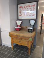 hakblok . kapblok .billot . weegschaal berkel, Antiek en Kunst, Ophalen