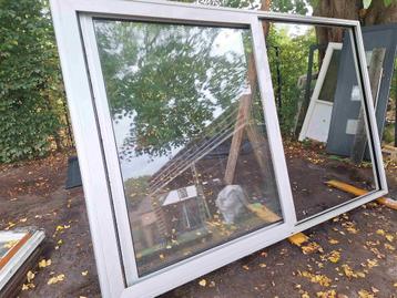 schuifraam zilverkleurig aluminium, zeer stevig beschikbaar voor biedingen