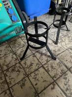 Smeedijzeren kaarsenhouder op poten – diameter 18 cm, 25 tot 50 cm, Zwart, Ophalen of Verzenden, Zo goed als nieuw