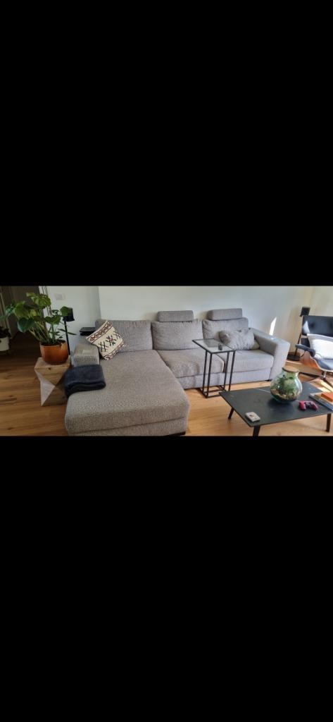 Juntoo hoekzetel/L-zetel 3-zit - canapé d'angle en L à 3 pla, Huis en Inrichting, Zetels | Zetels, Zo goed als nieuw, Hoekbank