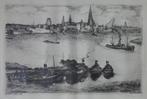 RENE DE CONINCK / ANTWERPEN / ZW-W ETS / 52x67cm / KADER SIG, Antiek en Kunst, Kunst | Etsen en Gravures, Ophalen of Verzenden