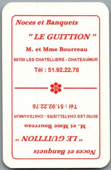speelkaart - LK12475 - Le Guittion, Chateaumur  beschikbaar voor biedingen