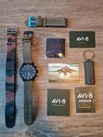 Herenhorloge Avi-8, Handtassen en Accessoires, Leer, Polshorloge, Zo goed als nieuw, Ophalen