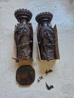 Vases japonais anciens en bronze, Enlèvement