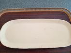 Vintage grote visschaal of ander beige ecru keramiek, Ophalen of Verzenden