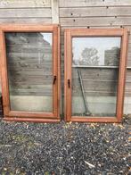 Meranti ramen en buitendeur, Ophalen, Gebruikt, Hout, Raamkozijn