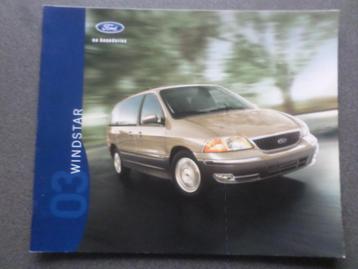 Ford Windstar 2003 Brochure beschikbaar voor biedingen