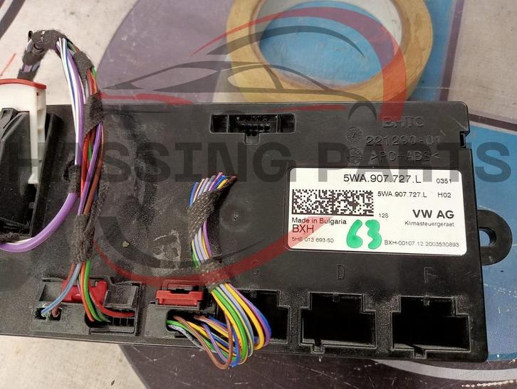 Module climatronic with part number 5WA907727LVolkswagen Cad, Auto-onderdelen, Dashboard en Schakelaars, Volkswagen, Gebruikt