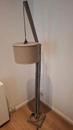 Staanlamp hout en stof, Huis en Inrichting, Ophalen, Gebruikt, Stof, 150 tot 200 cm