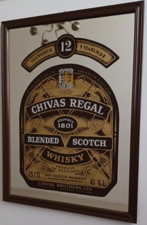 CHIVAS REGAL SCOTCH WHISKY 12 YEARS OLD - RECLAMESPIEGEL, Verzamelen, Merken en Reclamevoorwerpen, Gebruikt, Reclamebord, Ophalen of Verzenden