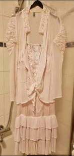 Tweedelige jurk met blouse, Kleding | Dames, Gelegenheidskleding, Ophalen of Verzenden, Zo goed als nieuw