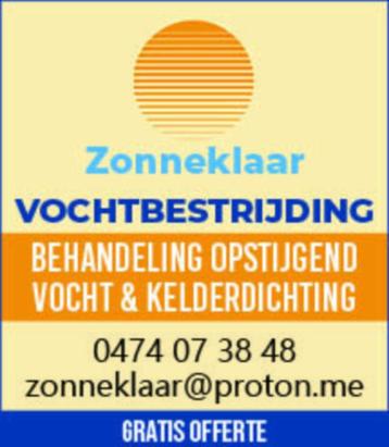 Zonneklaar - Opstijgend vocht en kelderdichting beschikbaar voor biedingen