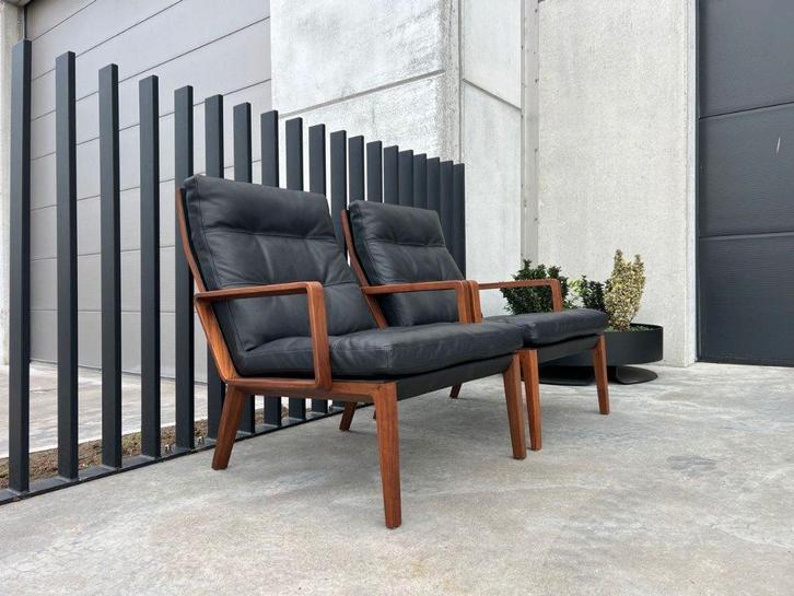 Walter Knoll Andoo lounge, 6x, Huis en Inrichting, Fauteuils, Zo goed als nieuw, Leer, Metaal, Ophalen of Verzenden