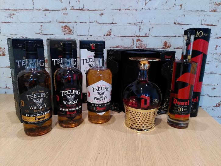 Collectie Duvel Distilled & Teeling whiskey collaborations, Verzamelen, Wijnen, Nieuw, Overige typen, Overige gebieden, Vol, Ophalen of Verzenden
