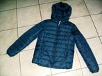 donker blauwe gewatteerde winterjas met kap mt 164, Kinderen en Baby's, Kinderkleding | Maat 164, Ophalen of Verzenden, Gebruikt