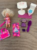 Vintage Barbie - Kelly met WC en lavabo, Kinderen en Baby's, Speelgoed | Poppen, Ophalen of Verzenden, Barbie