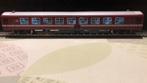 NMBS Lima M4 A9 bordeaux met binnenverlichting voor 2R., Hobby en Vrije tijd, Gebruikt, Gelijkstroom, Wagon, Ophalen of Verzenden