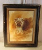 Mooi Geschilderd Werk 'Puffy de Hond' - gesigneerd, Ophalen of Verzenden
