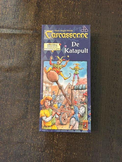 Carcassonne De Katapult, Hobby en Vrije tijd, Gezelschapsspellen | Bordspellen, Zo goed als nieuw, Een of twee spelers, Drie of vier spelers